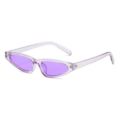 SO&EI Fashion Y2K Cat Eye Candy Color Γυναικεία γυαλιά ηλίου ρετρό πριτσίνια Διακόσμηση Ανδρικά Trending Μωβ γυαλιά ηλίου Αποχρώσεις UV400