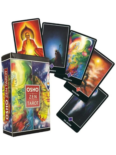 Osho Tarot perealtari tarvikutele Inglise lauamängu Oraculose tarokaardid koos PDF-juhendiga algajatele ruunidega ennustamine