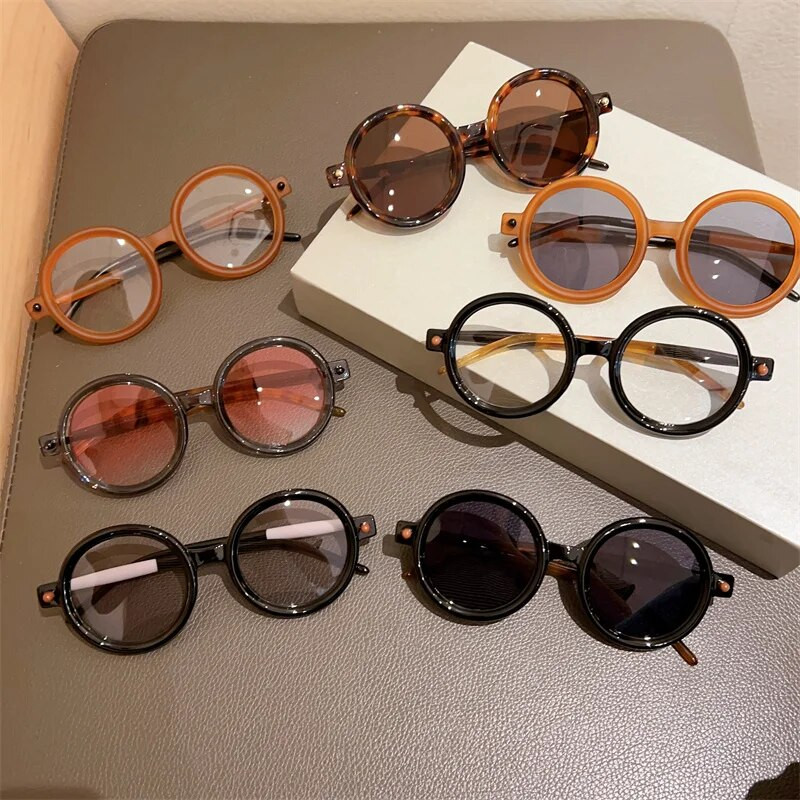 GM LUMIAS Retro okrugle sunčane naočale Muške modne vintage bombone boje s gradijentnim sjenilima Naočale Ins Trendy popularne marke sunčane naočale