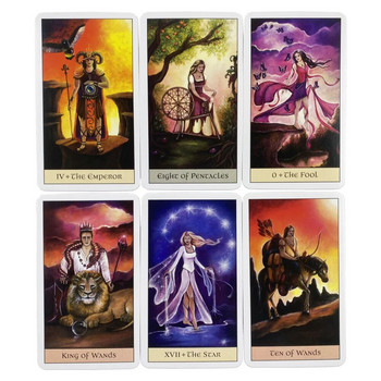 Crystal Visions Tarot Cards A 79 Deck Oracle English Divination Edition Borad Παίζοντας Παιχνίδια