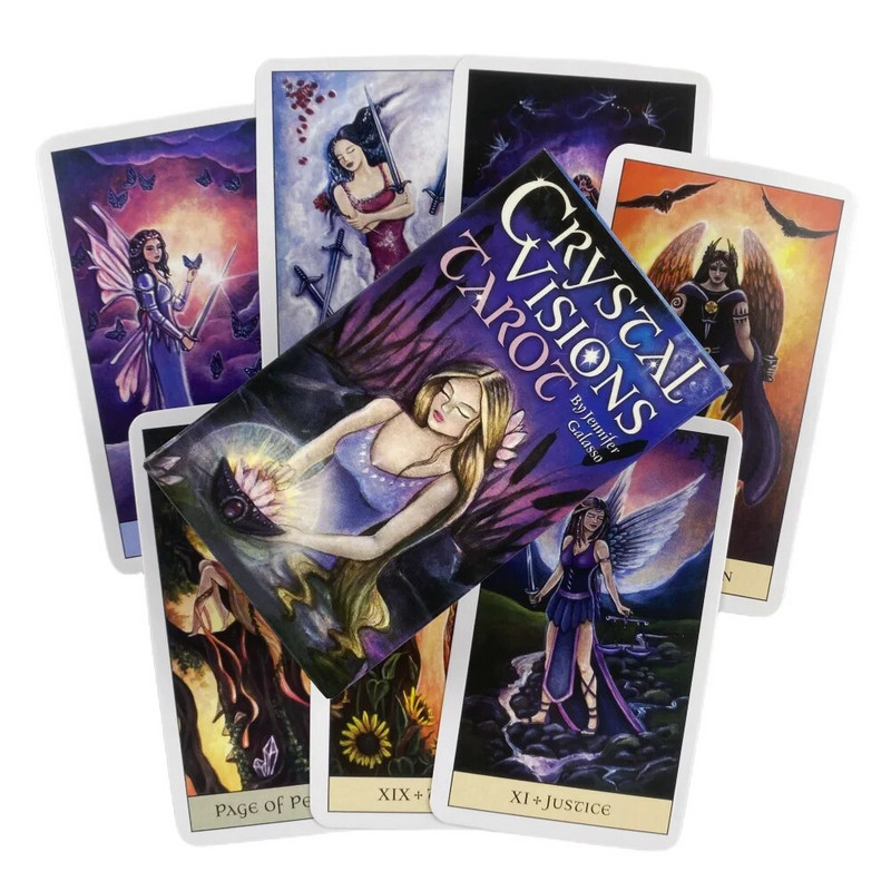 Crystal Visions Tarot karte A 79 špila Oracle English Divination Edition Borad Igranje igara