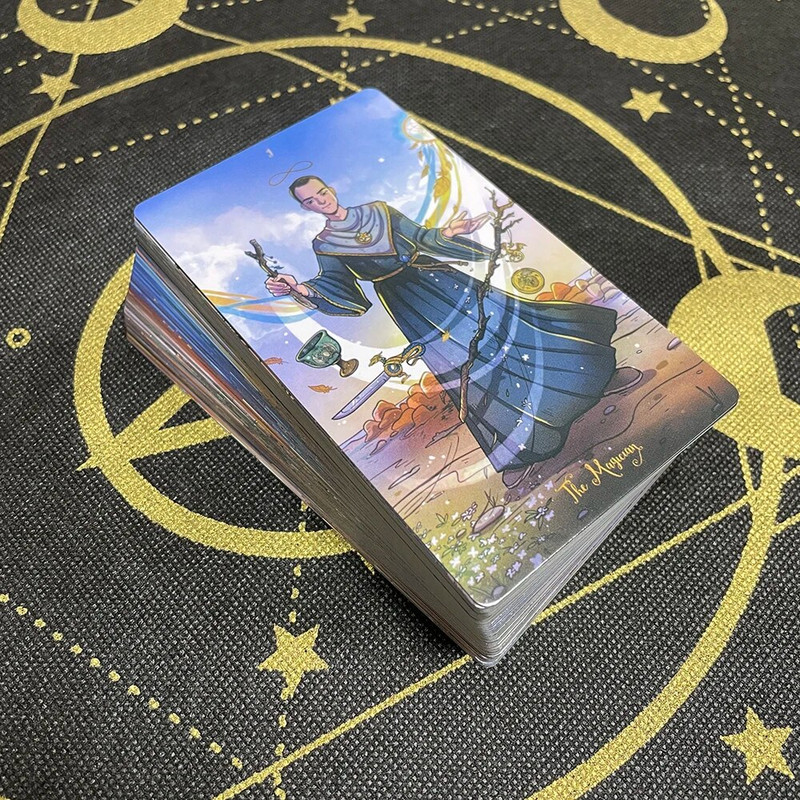260g Tarot 12x7cm visokokvalitetni Oracle Špil Engleska verzija Društvena igra Sturdy Cards Prophecy