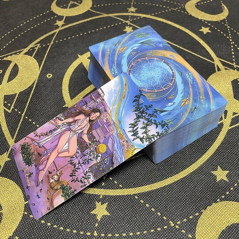 260g Tarot 12x7cm visokokvalitetni Oracle Špil Engleska verzija Društvena igra Sturdy Cards Prophecy