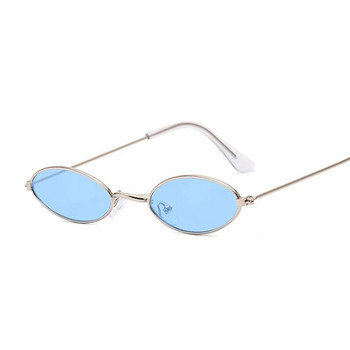 Μικρός σκελετός Μαύρες αποχρώσεις Στρογγυλά γυαλιά ηλίου Γυναικεία Οβάλ Μάρκα Σχεδιαστής Vintage Μόδα Ροζ Γυαλιά Ηλίου Γυναικεία Oculos De Sol