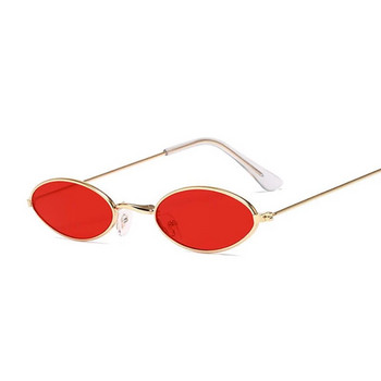 Μικρός σκελετός Μαύρες αποχρώσεις Στρογγυλά γυαλιά ηλίου Γυναικεία Οβάλ Μάρκα Σχεδιαστής Vintage Μόδα Ροζ Γυαλιά Ηλίου Γυναικεία Oculos De Sol