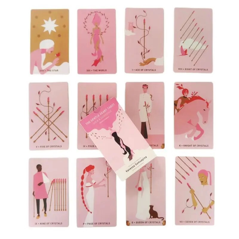 2023 m. Nauji 12 * 7 Large Gentle Heart Tarot šeimos draugams Pramogų skyriaus Pramogų vakarėlių stalo žaidimai