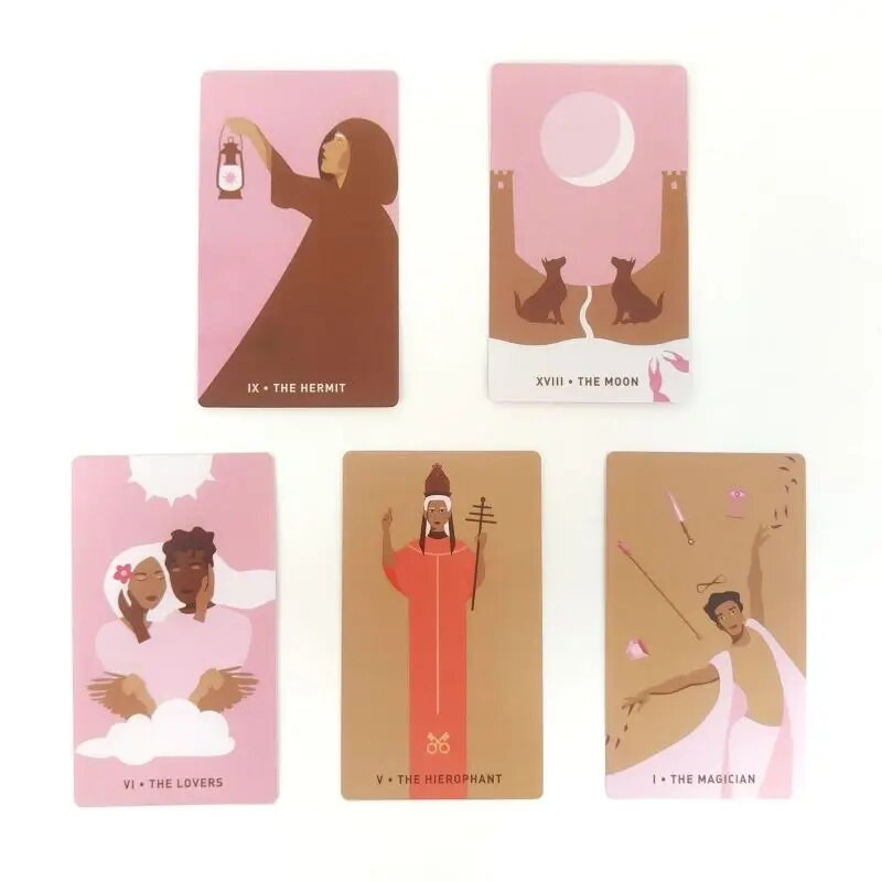 2023 m. Nauji 12 * 7 Large Gentle Heart Tarot šeimos draugams Pramogų skyriaus Pramogų vakarėlių stalo žaidimai