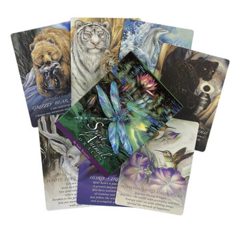 Animal Spirit Cards Tarot Divination Deck English Versions Έκδοση Oracle Board Παίζοντας παιχνίδι για πάρτι