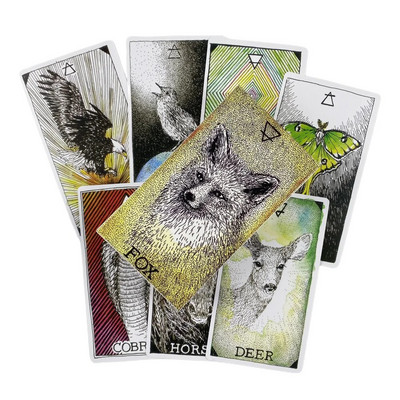 Animal Spirit Tarot Cards Divination Deck English Versions Edition Oracle Board Игра на игра за парти