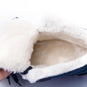 Plus Size 48 Χειμερινές Μπότες Ανδρικές Γυναικείες Μποτάκια Ζεστά βελούδινα Snow Boots Ανδρικά χειμερινά παπούτσια Casual Αθλητικά Ανδρικά μαύρα μπλε μποτάκια