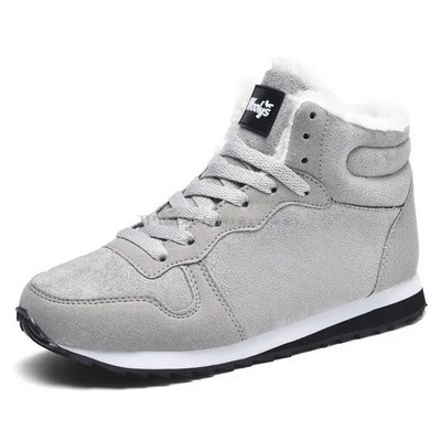 Liela izmēra 48 ziemas zābaki Vīriešu sieviešu puszābaki Silti plīša sniega zābaki Vīriešu ziemas apavi Ikdienas kedas vīriešu melni zili zābaciņi