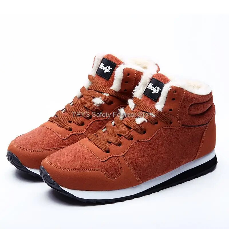 Liela izmēra 48 ziemas zābaki Vīriešu sieviešu puszābaki Silti plīša sniega zābaki Vīriešu ziemas apavi Ikdienas kedas vīriešu melni zili zābaciņi