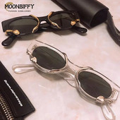 Taisnstūra saulesbrilles sievietēm Panka stila čūskas saulesbrilles Luksusa zīmola dizaineru brilles UV400 vīriešiem Hip Pop Shades Brilles Retro