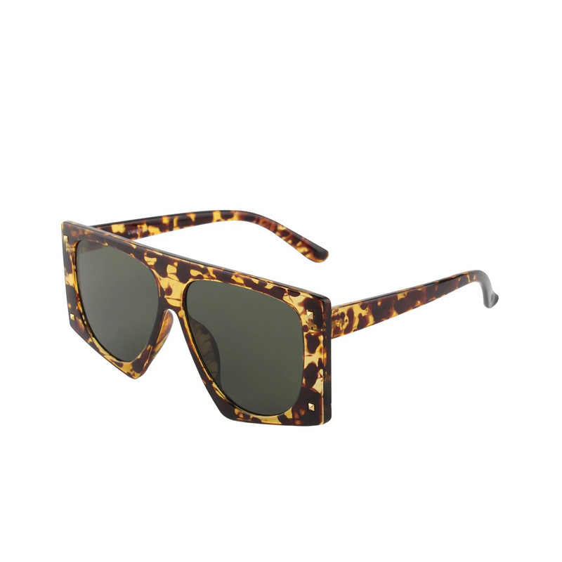 Punk Leopard Päikeseprillid Naiste Seksikad Suured päikeseprillid Meeste UV400 Gradientvarjud Steampunk Prillid Prillid Oculos Escuros