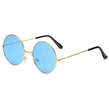 очила на Джон Ленън Ретро кръгли слънчеви очила Prince Vintage Circle Male Female Reflective кръг Слънчеви очила oculos de s
