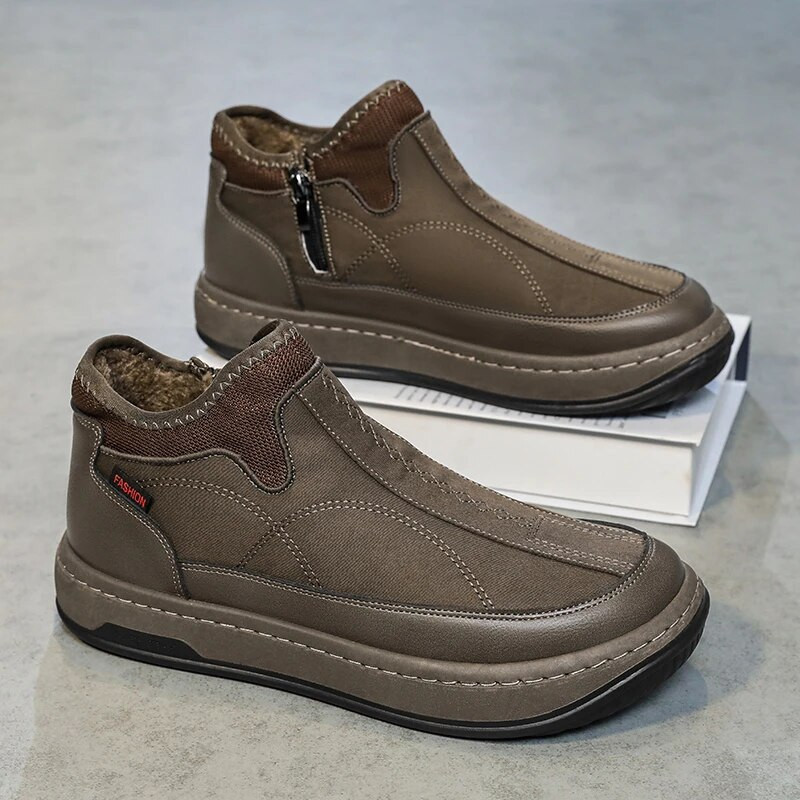 Žieminiai aukšti batai, išlaiko šilumą, geros kokybės vandeniui atsparūs viršutiniai pliušiniai batai, neslysti medvilniniai sniego batai unisex batai