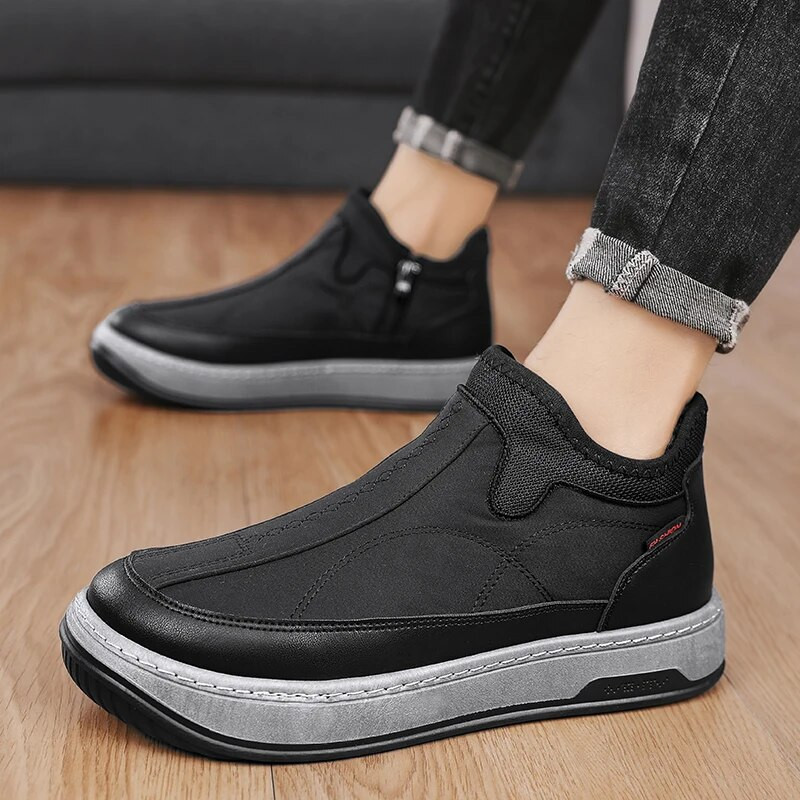 Žieminiai aukšti batai, išlaiko šilumą, geros kokybės vandeniui atsparūs viršutiniai pliušiniai batai, neslysti medvilniniai sniego batai unisex batai