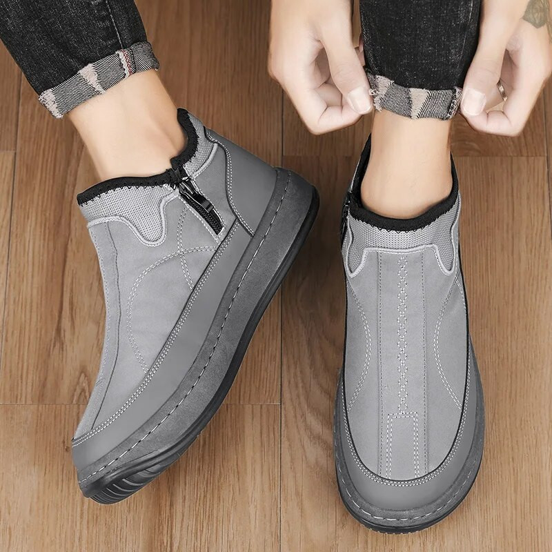 Žieminiai aukšti batai, išlaiko šilumą, geros kokybės vandeniui atsparūs viršutiniai pliušiniai batai, neslysti medvilniniai sniego batai unisex batai