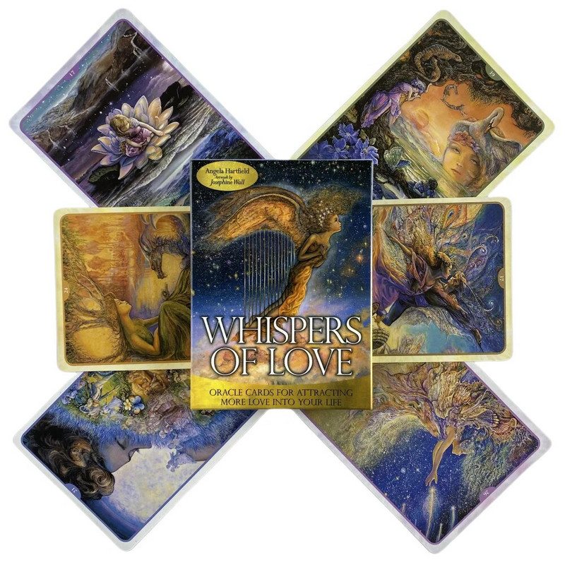 Whispers Of Love Oracle Cards A 50 Tarot English Visions Divination Edition Špil Borad Igranje igara