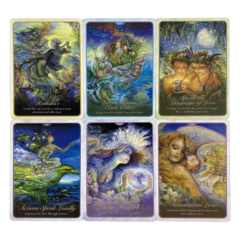 Whispers Of Love Oracle Cards A 50 Tarot English Visions Divination Edition Špil Borad Igranje igara