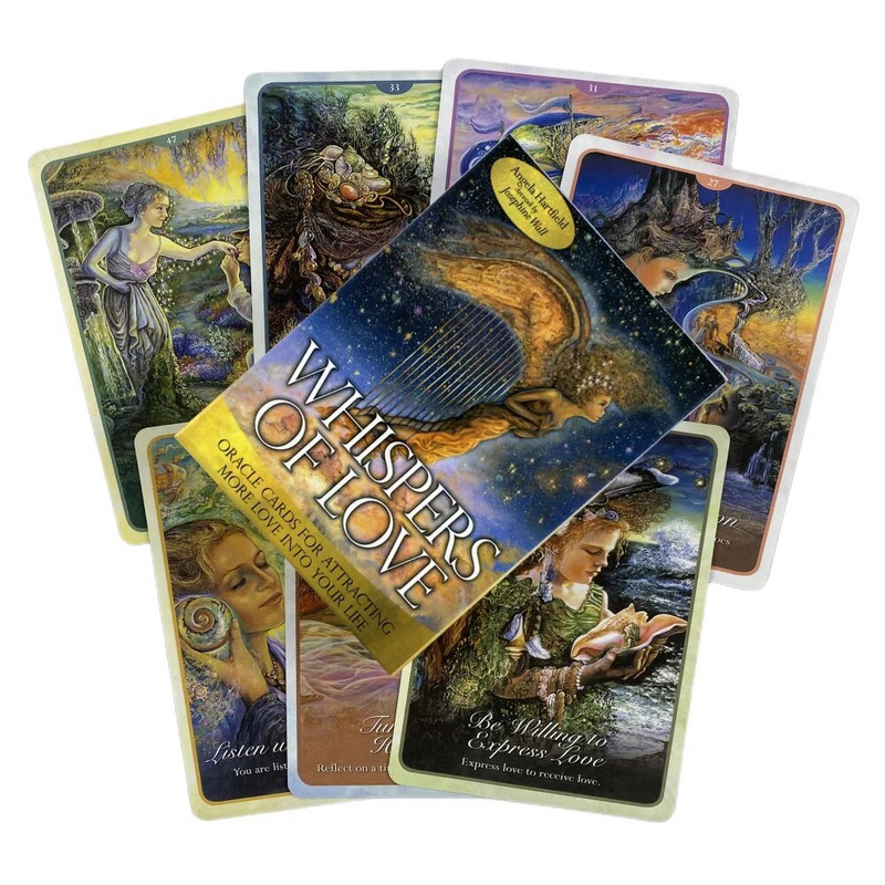 Whispers Of Love Oracle Cards A 50 Tarot English Visions Divination Edition Špil Borad Igranje igara