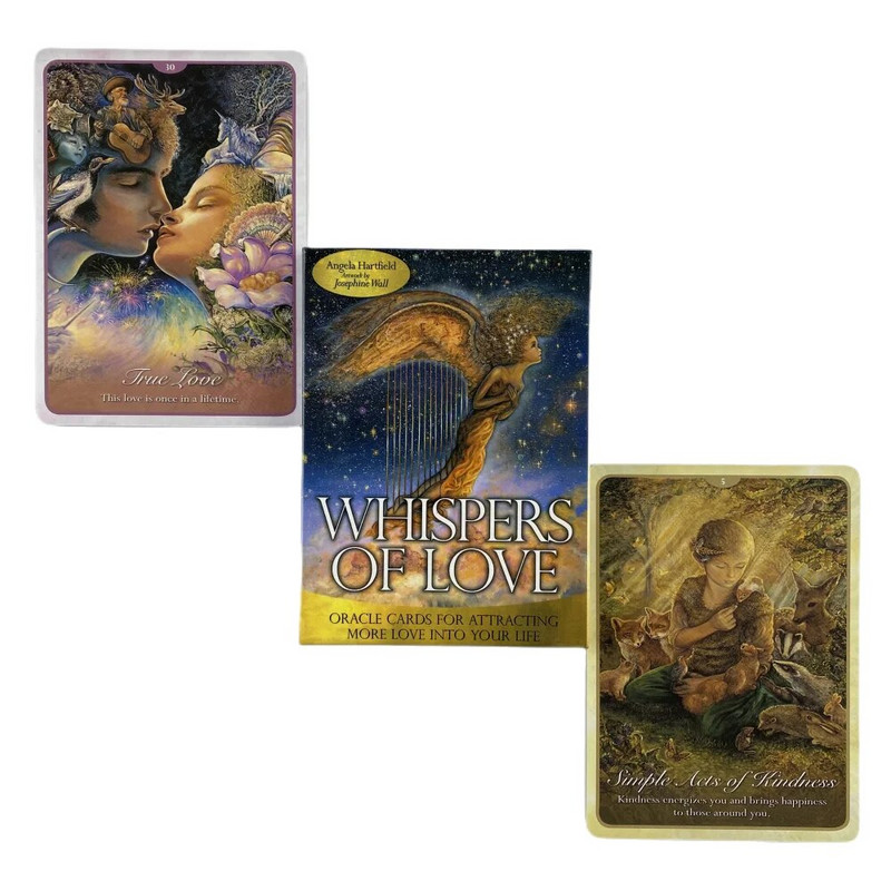 Whispers Of Love Oracle Cards A 50 Tarot English Visions Divination Edition Špil Borad Igranje igara