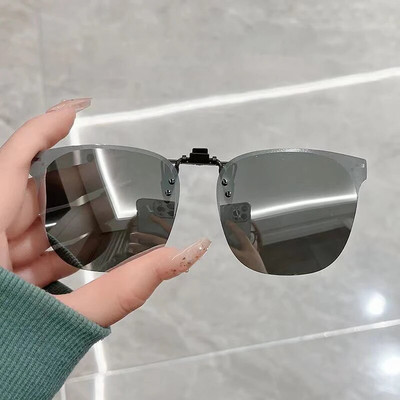 Oulylan Polarized Lens Clip σε γυαλιά ηλίου Ανδρικά Γυναικεία Εξαιρετικά ελαφριά γυαλιά ηλίου οδήγησης Κλιπ ημέρας και νύχτας Κλιπ σε φακό UV400 γυαλιά