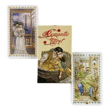 Романтични карти Таро A 78 колода Oracle English Visions Divination Edition Borad Игра на игри
