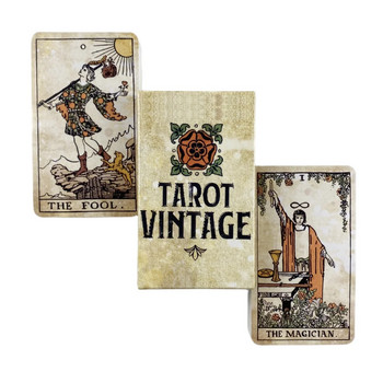 Tarot Vintage Cards A 78 Rider Deck Oracle English Visions Divination Edition Borad Игра на игри