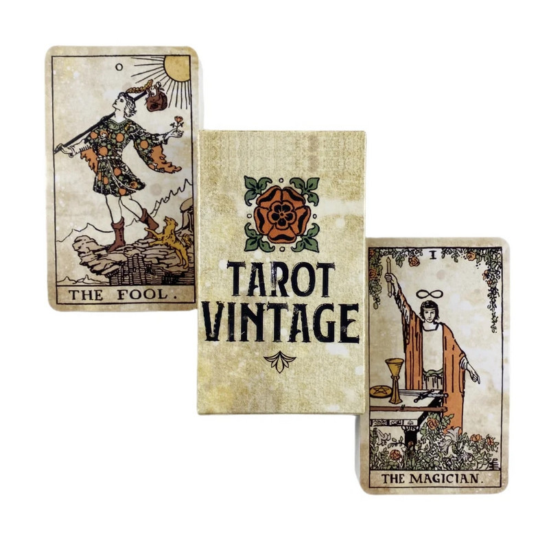 Tarot Vintage Cards A 78 Rider Deck Oracle English Visions Divination Edition Borad Igranje igara