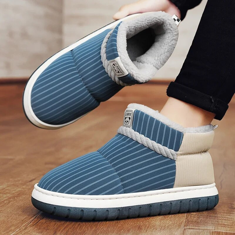 Χειμερινές άνετες ανδρικές μπότες χιονιού Classic New Trend Outdoor βαμβακερές ζεστές ανδρικές μπότες Hot Selling slip-on ευέλικτα ανδρικά παπούτσια