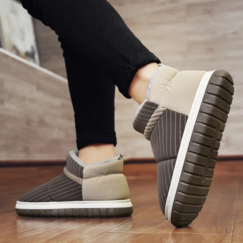 Χειμερινές άνετες ανδρικές μπότες χιονιού Classic New Trend Outdoor βαμβακερές ζεστές ανδρικές μπότες Hot Selling slip-on ευέλικτα ανδρικά παπούτσια