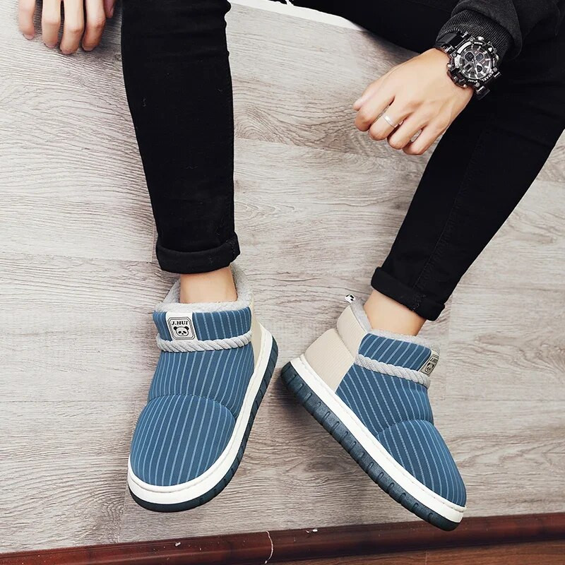 Χειμερινές άνετες ανδρικές μπότες χιονιού Classic New Trend Outdoor βαμβακερές ζεστές ανδρικές μπότες Hot Selling slip-on ευέλικτα ανδρικά παπούτσια