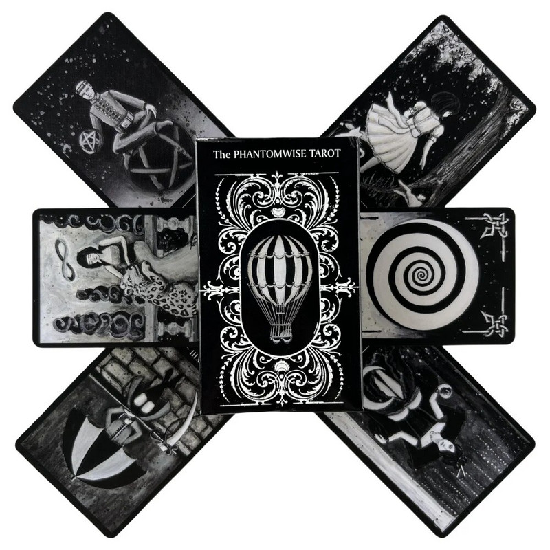 The Phantom Tarot Cards A 78 Deck for Beginners Deck Oracle English Visions Divination Edition Borad Παίζοντας Παιχνίδια