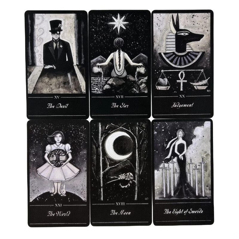 The Phantom Tarot Cards A 78 Deck for Beginners Deck Oracle English Visions Divination Edition Borad Παίζοντας Παιχνίδια