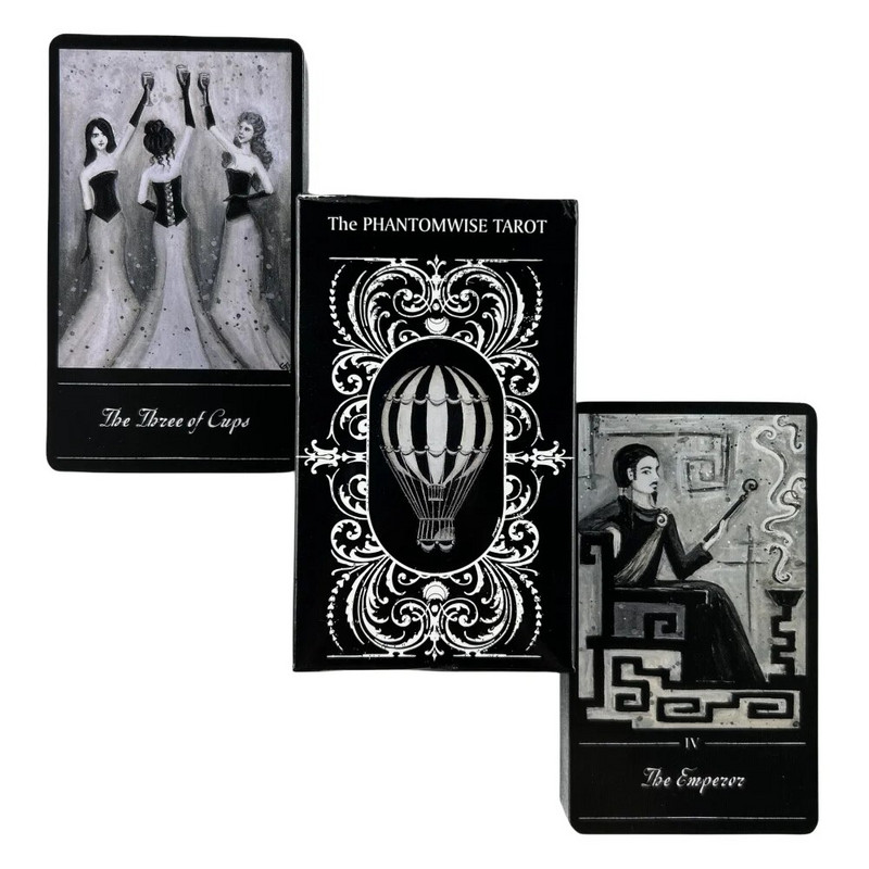 The Phantom Tarot Cards A 78 Deck for Beginners Deck Oracle English Visions Divination Edition Borad Παίζοντας Παιχνίδια