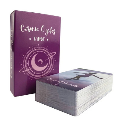 Cosmic Cycles Tarot Cards Edition Divination Deck Пълна английска версия Класически настолни игри Oracle