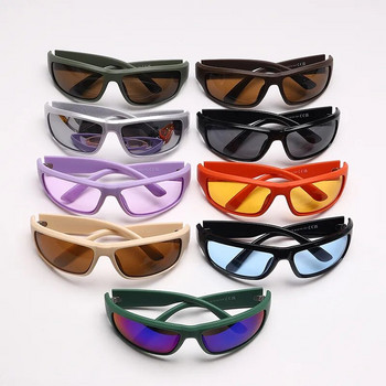 Ретро правоъгълни мъжки стимпанк слънчеви очила Дамски Y2K дизайнерски модни квадратни сенки UV400 очила Дамски спортни слънчеви очила за шофиране