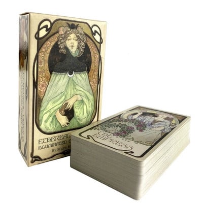 Ethereal Visions Illuminated Tarot Cards Deck Edition English Fate Divination Семейно парти Оракул Настолна игра Гадаене