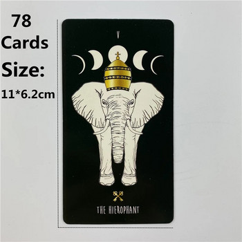 Карти Таро с голям размер Новолуние Тесте карти с инструкции Лечение от миналото и привличане на повече любов Настолни игри