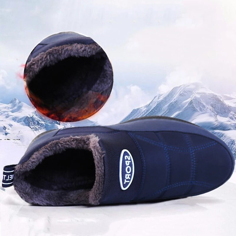 Ανδρικές μπότες Μπότες αστράγαλο Ανδρικά χειμερινά αθλητικά παπούτσια αναπνεύσιμες ελαφριές ζεστές γούνες αδιάβροχες μπότες για ανδρικά παπούτσια Casual παπούτσια