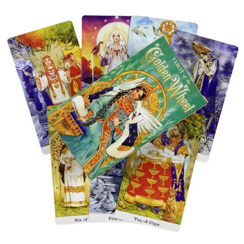 Wheel of the Year Cards Tarot Divination Deck English Versions Edition Oracle Board Playing Game For Party