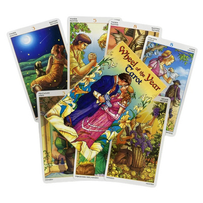 Kotač godine Tarot karte Špil za proricanje Engleske verzije Izdanje Oracle Board Igranje igre za zabavu