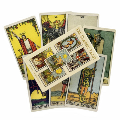 Classic Of The Rider Tarot Cards For Beginners Deck With Paper Book Oracle English Divination Edition Borad Playing Games