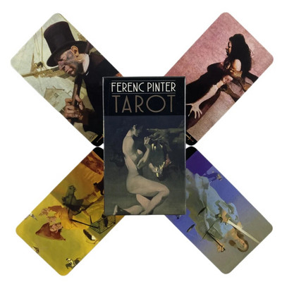 Ferenca Pintera Taro kārtis 78 klāju Oracle English Visions Divination Edition Borad spēles