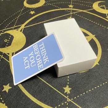 Mini Tarot Astrologie Oracle Тесте карти Предсказания Английска версия Playmat Игра Мистериозен духовен олтар Съдба Приятели