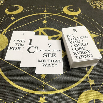 Mini Tarot Astrologie Oracle Deck of Cards Predictions Αγγλική έκδοση Παιχνίδι Playmat Mysterious Spiritual Altar Fate Friends