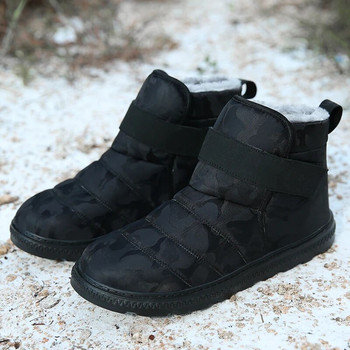 Водоустойчиви зимни ботуши за сняг до глезена Мъжки плюшени топли обувки Леки дамски ботуши за сняг Топли Hombre Bottines Унисекс размер 36~48