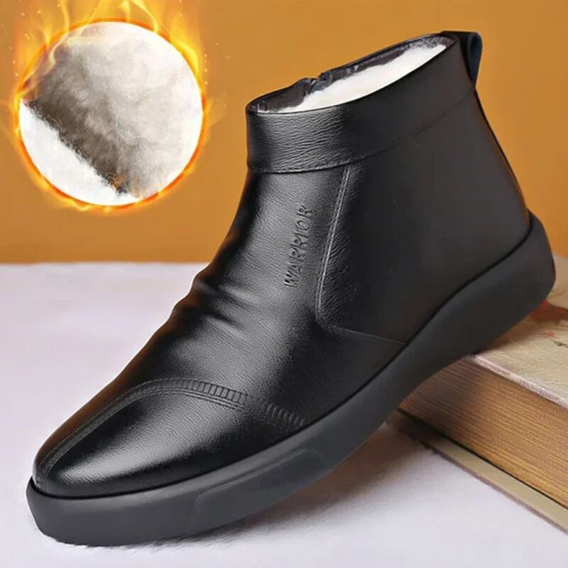 Wnfsy Vyriški šilti batai Žiemos mada Vyriški pliušiniai medvilniniai batai sustorėjusios odos vandeniui atsparūs laisvalaikio sniego batai Zapatillas Hombre