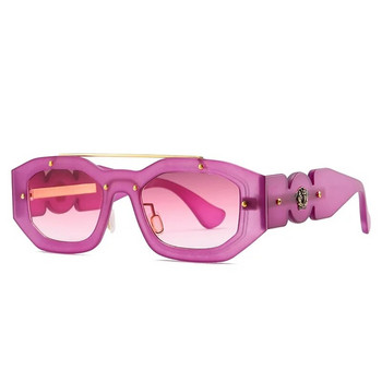Гореща разпродажба, ново пристигане, популярни мъжки и дамски слънчеви очила с малка многоъгълна рамка с дизайн на луксозна марка за унисекс очила
